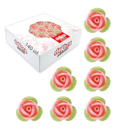Dekora - Cupcake und Tortendeko Essbar - Essbare Blumen für Torte aus Esspapier in Rosa und Geschmacksneutral Ø 3,5 cm - Glutenfrei, Zuckerfrei und für Veganer Geeignet - 140 Stück Dekora - Cupcake und Tortendeko Essbar - Essbare Blumen für Torte aus Esspapier in Rosa und Geschmacksneutral Ø 3,5 cm - Glutenfrei, Zuckerfrei und für Veganer Geeignet - 140 Stück von dekora
