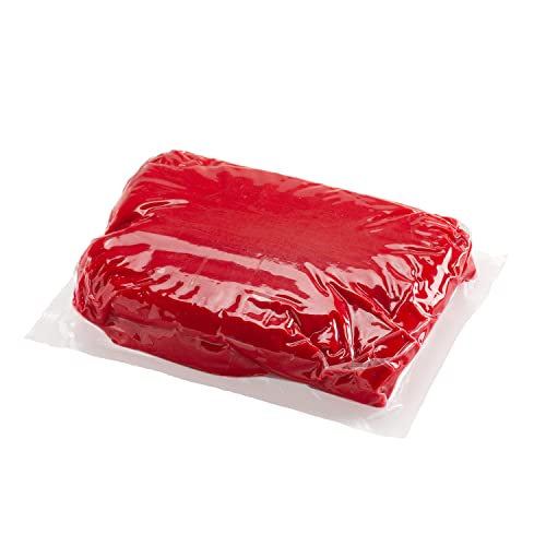 Dekora - Kuchendeko Fondant Rot - Tortenfondant Zuckerpaste für Torten und Cupcakes - Rollfondant für die Herstellung aller Arten von Dekorationen - Einfaches Formen - 1 kg von dekora