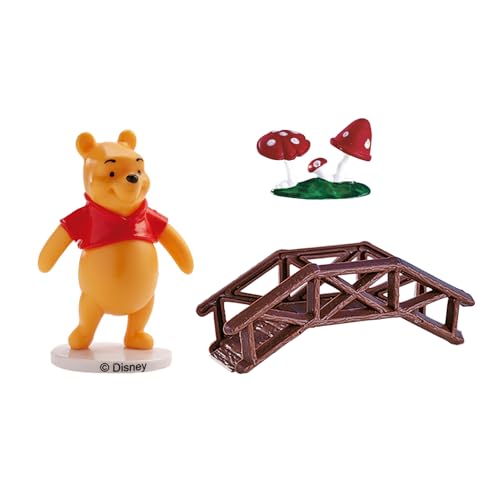 dekora | Winnie The Pooh Pvc Tortendekoration | Plastik | Disney Lizenz | dekorationsset von dekora