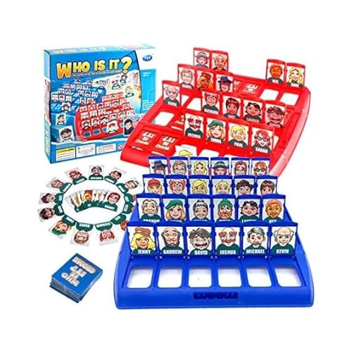 Wer Ist Es Spiel,Wer ist es Lustiges Ratespiel Brettspiel,Family Erraten Spiele,Guess What Spiel,Guess Who Whats Their Name,Wer Bin Ich Spiel Classic Guess Game für Family Eltern Kinder Party von dellyy