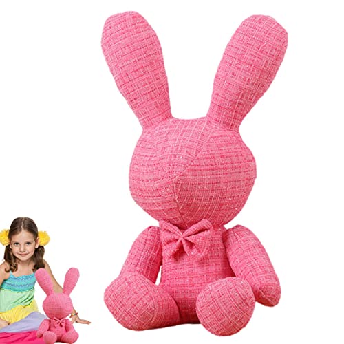 Bunny Plüschpuppe | Kaninchen Stofftier | Handgefertigtes weiches Kuscheltier Kaninchen Kuscheltier | Osterdekor für Fenster Esszimmer Delr von delr