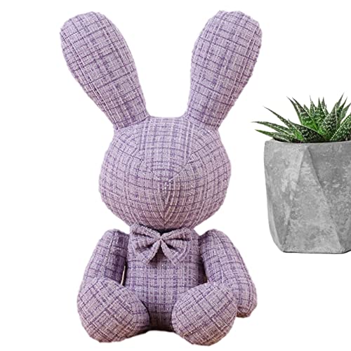 Bunny Plüschpuppe | Plüsch-Kaninchenpuppen für Mädchen - Bunny Plüsch Süße Stofftiere, Spielzeug Baby Ostern Dekor für Wohnzimmer, Schlafzimmer, Büro, Sofa Delr von delr