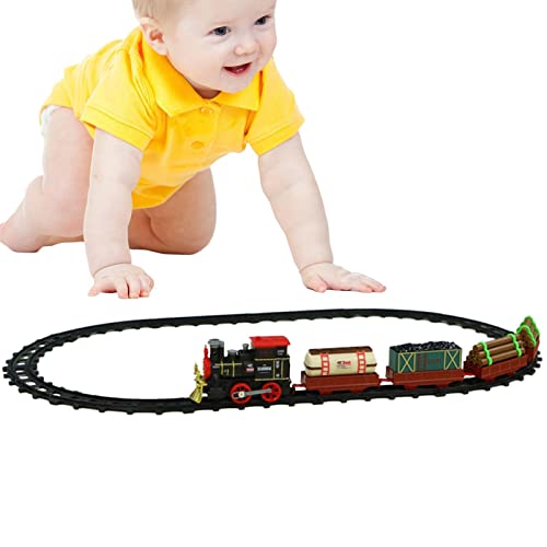 Eisenbahnspielzeug für Kinder - Retro-Dampfzug Spielzeug mit realistischem Sound, Rauch, Licht, Eisenbahngleisenbahn-Set zum Sammeln, Spielzeug für Kinder, Kleinkinder Delr Eisenbahnspielzeug für Kinder - Retro-Dampfzug Spielzeug mit realistischem Sound, Rauch, Licht, Eisenbahngleisenbahn-Set zum Sammeln, Spielzeug für Kinder, Kleinkinder Delr von delr
