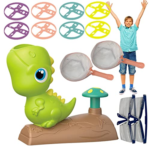 Fliegenschale,Dinosaurierform Fly Up Saucer Disk Game Step On Bounce - Einzigartig einfach zu bedienendes Outdoor-Spielzeug für Spiele Hinterhof, Spielen mit der Familie, Interaktion zwischen Delr von delr