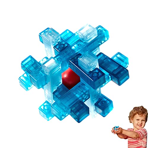 Gehirnpuzzles für Kinder | Multi-Color Lock Denksportaufgaben | Tragbare 3D-Farbe Große Entriegelung Interlock IQ Logic Test Sensorisches Spielzeug Geschenk für Geburtstage und Weihnachten Delr von delr