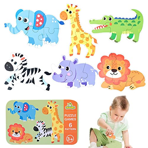 Holz für Kleinkinder, kreatives Puzzle, Tiere, Cartoon, für Kinder, Cartoon, frühe Bildung Delr Holz für Kleinkinder, kreatives Puzzle, Tiere, Cartoon, für Kinder, Cartoon, frühe Bildung Delr von delr