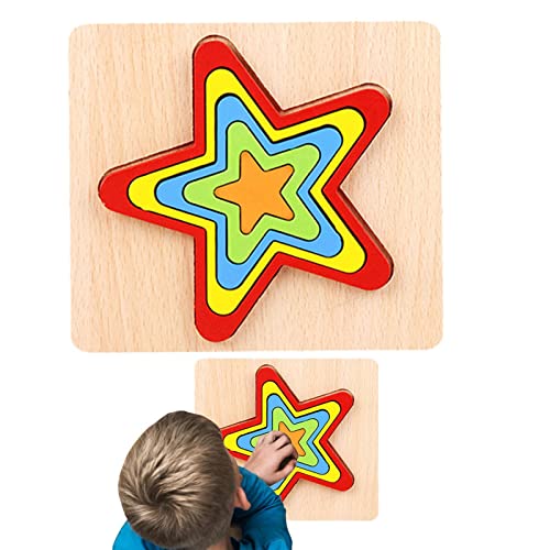 Holzform Matching Spiel | Holzform Sortieren Puzzles Spielzeug - Form Puzzle Board Vorschule Pädagogisches Lernen Spielzeug Delr von delr