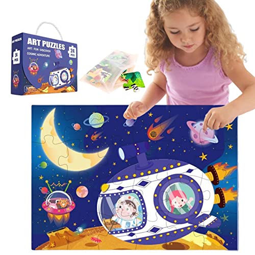 Holzpuzzle für Kinder, groß, für Kinder, aus Holz, bunt, 60 Teile für Kleinkinder ab 3 Jahren Delr Holzpuzzle für Kinder, groß, für Kinder, aus Holz, bunt, 60 Teile für Kleinkinder ab 3 Jahren Delr von delr