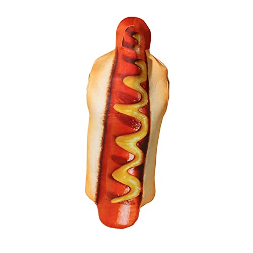 Hotdoganzug, Lustiges Halloween-Outfit Kostüm für Damen Herren, Cosplay-Lieferungen Hotdog-Kostüm für Valentinstagstheater am 1. April Delr von delr