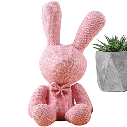 Kaninchen Plüschtiere | Kuscheltiere für Baby | Ostergarten Hasenehren Sommer handgemachte Puppe, Dekor für Home Sofa, Kinderzimmer, Café, Garten Delr von delr