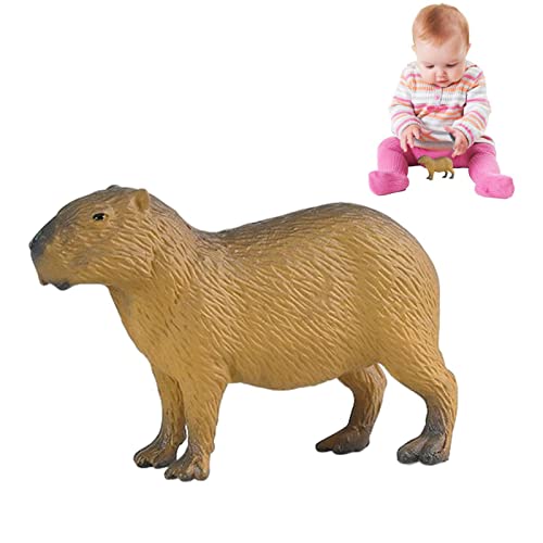 Kleine Capibara-Figur | Sitzende/Stehen Capibara Figuren Spielzeug,Wild Authentische Tiere Figur Vorschule Pädagogisches Spielzeug für Kinder Delr von delr