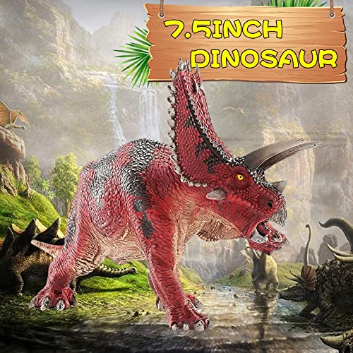 Kleine Pentaceratops Modelle - Simulierte Dinosaurier-Simulation Pentaceratops Modell - Charmantes Lernspielzeug Partyartikel Geburtstagsgeschenk für Kinder Mädchen Kinder Delr von delr