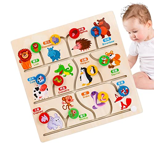 Puzzle Board für Kinder | Logic Learning Puzzle Cartoon Muster Spielzeug - Reiseaktivitäten Brain Teasers Geschenk für Kinder spielen Delr von delr