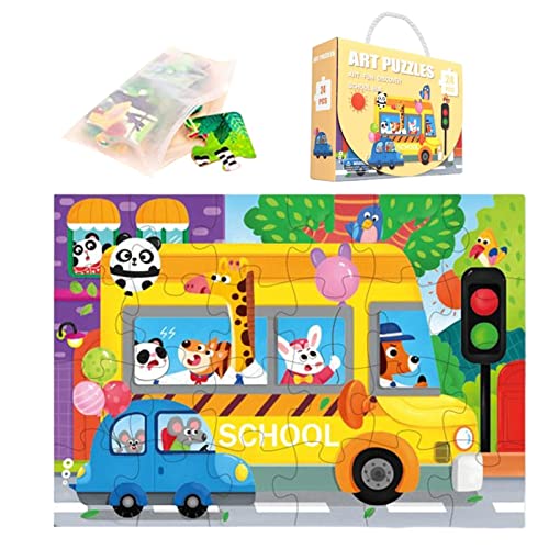 Puzzle für Kinder, aus Holz, groß, für Kinder, 60 Stück, Puzzles für Kleinkinder im Vorschulalter, Lernpuzzle Delr Puzzle für Kinder, aus Holz, groß, für Kinder, 60 Stück, Puzzles für Kleinkinder im Vorschulalter, Lernpuzzle Delr von delr