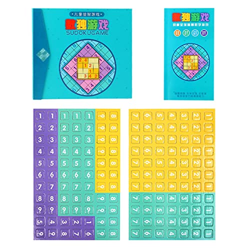 STEM Sudoku Brettspiel Set - Magnetische Mathematik Denksportspielzeug - Sudoku Puzzle Game, Holz Math Brain Thinking Learning Game for Erwachsene und Kinder Delr von delr