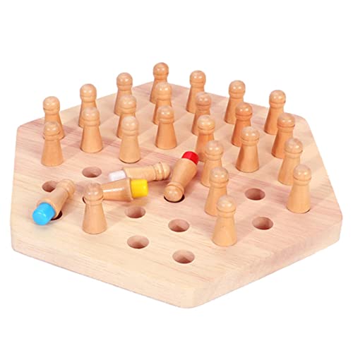 Schachspiel,Holz Stick Schachspiel Intelligent Logic Color kognitive Game - Eltern-Kind-Interaktion Spielzeug Gehirnsport für Mädchen ab 3 Jahren Delr von delr