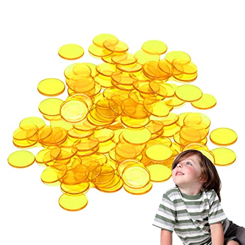 Transparente Zähler - Spiel Chips Rechenzähler Für Kinder Mit Tasche | 120 stücke Poker Kartenspiel Chips Masse, Zählen Discs Marker Für Lernen Mathematik Zählen, Spiel Delr von delr