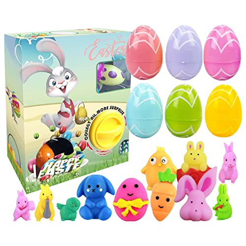 Vorgefüllte Ostereier mit Spielzeug - Fun Egg Vehicle Toys für Osterjagd Favor | Holiday Basket Stuffers Füllstoffe, Ostergeschenk Goodie Bag Füller, Classroom Activity for Kids Delr von delr