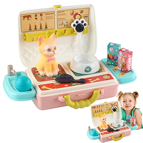 delr Simulation für | Küche für Lernspielzeug, Pretend Doctor Pet Toys Playset für und Kleinkinder von delr