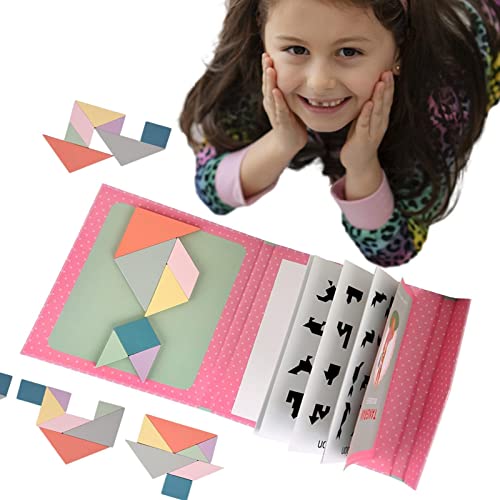 delr Tangram Spielzeug, magnetisch, tragbares Holzpuzzle für Babys, pädagogisches Spielzeug für Kleinkinder, Reisen mit dem Flugzeug, unverzichtbar, Belohnungen für das Klassenzimmer delr Tangram Spielzeug, magnetisch, tragbares Holzpuzzle für Babys, pädagogisches Spielzeug für Kleinkinder, Reisen mit dem Flugzeug, unverzichtbar, Belohnungen für das Klassenzimmer von delr