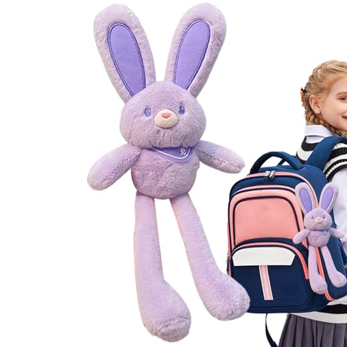 demaxiyad Bunny Plüsch, Hasengefüllter Tier | 11,81-Zoll-Ostern-Pull-Up-Kaninchen-Plüsch | Backpack -Charme, Keychain -Anhänger, sensorische Zappelspielzeug für Geburtstage Valentinstag von demaxiyad