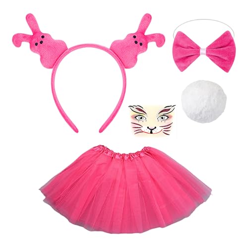 demaxiyad Halloween- -Kostüm-Set, Hasenkleid Set | Buntes -Kostüm-Set | Lustige Funktionen Lieferungen, Accessoires Outfits für Ostern, Geburtstag, Weihnachten demaxiyad Halloween- -Kostüm-Set, Hasenkleid Set | Buntes -Kostüm-Set | Lustige Funktionen Lieferungen, Accessoires Outfits für Ostern, Geburtstag, Weihnachten von demaxiyad