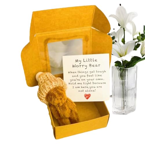 demaxiyad Kleine Bär | aus Plüsch in Einer Geschenkbox – Kleines handgemachtes Taschentier mit inspirierender Karte als Geschenk zur Geburt, Weihnachten, Valentinstag demaxiyad Kleine Bär | aus Plüsch in Einer Geschenkbox – Kleines handgemachtes Taschentier mit inspirierender Karte als Geschenk zur Geburt, Weihnachten, Valentinstag von demaxiyad