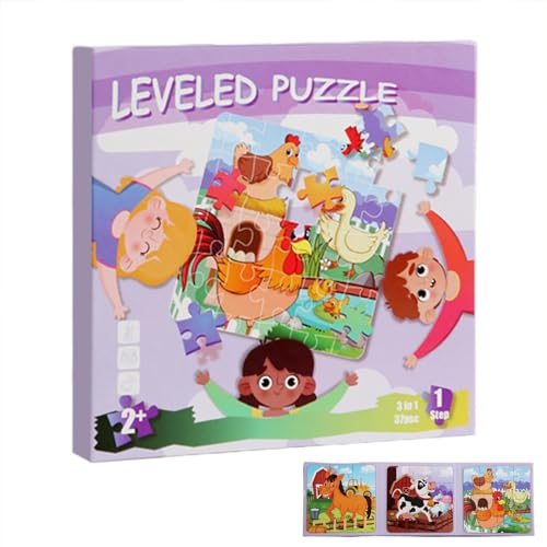 demaxiyad Magnetisches Puzzlebuch, magnetisches Reisepuzzle | Faltbare Tierpuzzle-Sets,Pädagogisches Cartoon-Puzzle-Puzzlebuch für die frühe Bildung für Kleinkinder, Mädchen und Jungen von demaxiyad