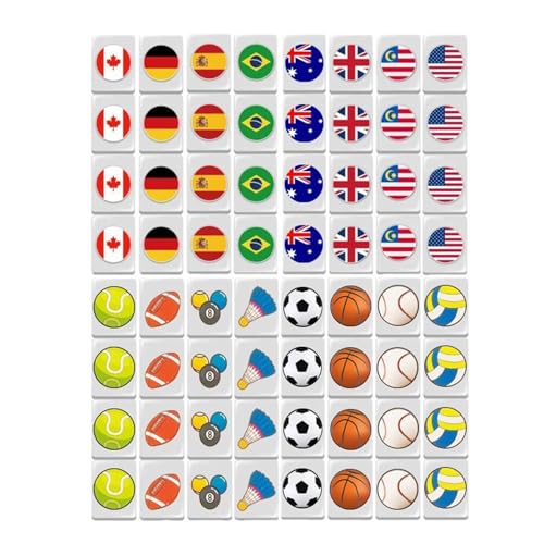 demaxiyad Mahjong-Spielset, Mahjong-Kacheln Set | Mahjong-Flaggen-Spielblöcke 65-teilig – Mahjong-Flaggen-Spielset für Familienfeiern, Fluchtblock-Puzzle an Bord demaxiyad Mahjong-Spielset, Mahjong-Kacheln Set | Mahjong-Flaggen-Spielblöcke 65-teilig – Mahjong-Flaggen-Spielset für Familienfeiern, Fluchtblock-Puzzle an Bord von demaxiyad