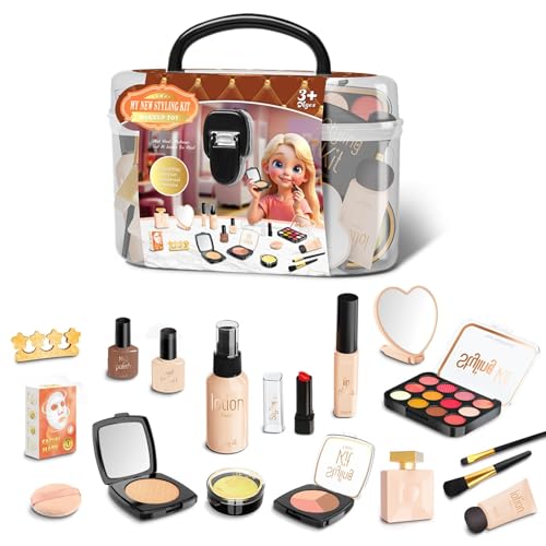 demaxiyad Make-up-Spielzeug, Make-up-Set für kleine Mädchen, Make-up-Set – vielseitiges Kosmetikspielzeug für Neujahr, Weihnachten, Geburtstag, Tag der demaxiyad Make-up-Spielzeug, Make-up-Set für kleine Mädchen, Make-up-Set – vielseitiges Kosmetikspielzeug für Neujahr, Weihnachten, Geburtstag, Tag der von demaxiyad