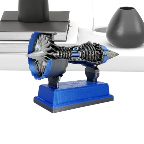 demaxiyad Modell des Flugzeugmotors – Modell Turbofan-Motor, drehbar, wissenschaftliches Lernspielzeug mit dekorativer Verzierung und Konstruktion für Jugendliche und Erwachsene demaxiyad Modell des Flugzeugmotors – Modell Turbofan-Motor, drehbar, wissenschaftliches Lernspielzeug mit dekorativer Verzierung und Konstruktion für Jugendliche und Erwachsene von demaxiyad
