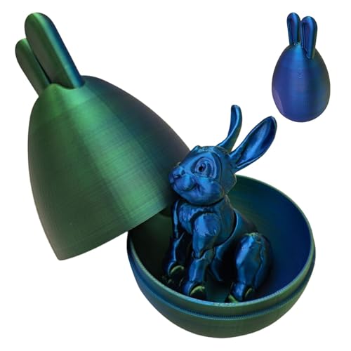 demaxiyad Osterspielzeug in einem Ei, Spielzeug für Ornamente – Fidget Spielzeug mit Hase, flexibles Gelenk-Ei, Ornamente, Heimdekoration demaxiyad Osterspielzeug in einem Ei, Spielzeug für Ornamente – Fidget Spielzeug mit Hase, flexibles Gelenk-Ei, Ornamente, Heimdekoration von demaxiyad