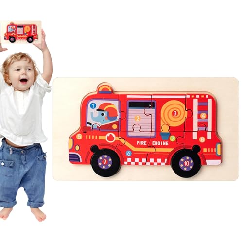 demaxiyad Puzzles mit Feuerwehrwagen, Fahrzeug-Puzzles für | von Bussen und Schulen | Tragbare Lernhilfe, frühzeitiges Erziehungszubehör für Kinderzimmer, Haus, demaxiyad Puzzles mit Feuerwehrwagen, Fahrzeug-Puzzles für | von Bussen und Schulen | Tragbare Lernhilfe, frühzeitiges Erziehungszubehör für Kinderzimmer, Haus, von demaxiyad