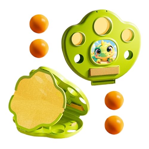 demaxiyad Spielset zum Werfen und Fangen des Balls, Fangspielzeug, Ballfangspielzeug, für Hinterhof-Rasenspiele mit 2 Paddeln, Sport-Spielzeug demaxiyad Spielset zum Werfen und Fangen des Balls, Fangspielzeug, Ballfangspielzeug, für Hinterhof-Rasenspiele mit 2 Paddeln, Sport-Spielzeug von demaxiyad