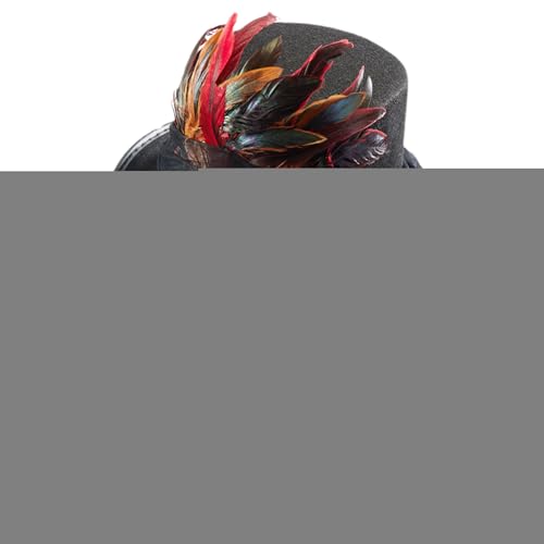 demaxiyad Steampunk-Hut, Steampunk-Hut, Gothic-Hüte, Cosplay-Kostüm mit Totenköpfen, Federn, schwarzem Netz, Steam-Punk-Hut und Zubehör demaxiyad Steampunk-Hut, Steampunk-Hut, Gothic-Hüte, Cosplay-Kostüm mit Totenköpfen, Federn, schwarzem Netz, Steam-Punk-Hut und Zubehör von demaxiyad