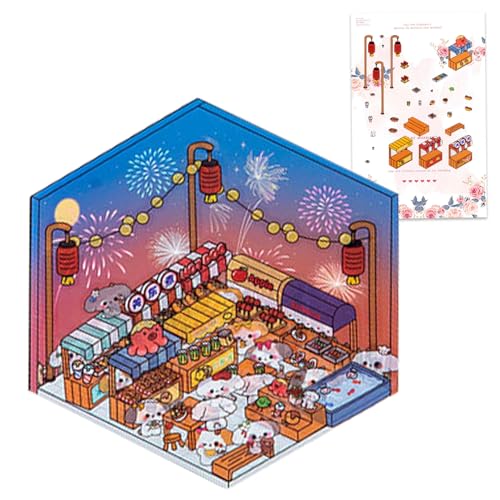 demaxiyad Szenische Aufkleber für Erwachsene | Aufkleber 3D-Szenen Cartoon, niedliche Dekoration, kreative Freizeit, interaktive Spiele, Stressabbau für Jugendliche, und Mädchen demaxiyad Szenische Aufkleber für Erwachsene | Aufkleber 3D-Szenen Cartoon, niedliche Dekoration, kreative Freizeit, interaktive Spiele, Stressabbau für Jugendliche, und Mädchen von demaxiyad