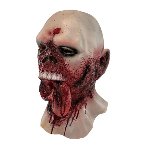 demaxiyad Zombie-Halloween-Kostüm, blutige Halloween-Requisiten - Gruselige realistische Zombie-Kopfbedeckung | Lustige festliche Kostüme, weiche Weihnachtsrequisite für, Spukhaus von demaxiyad