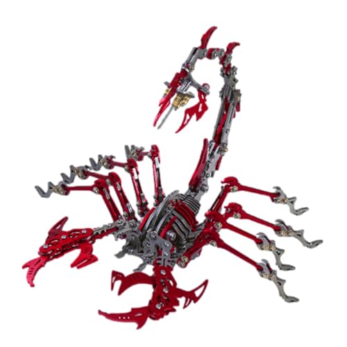 3D Metal Puzzle, 430 Teile Mechanisches Scorpion King 3D Metall Puzzle Modellbausatz, Bauspielzeug 3D-Metall-Skorpion-Modell Mit Werkzeug, Für Erwachsene Kinder von dewdat
