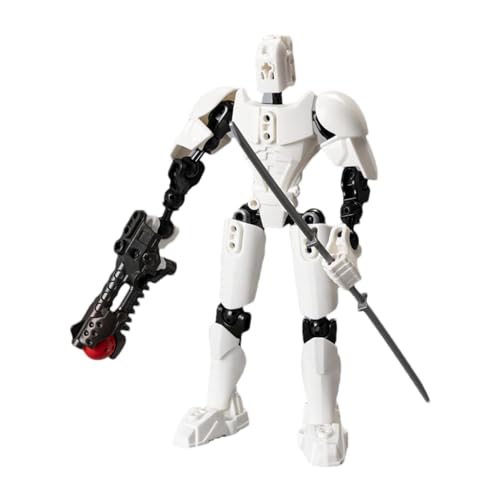 dewdat T13-Actionfigur Der Vierten Generation, 3D-gedruckte, Mehrgelenkige Bewegliche, Lucky13 Bewegliche Roboter- -Actionfiguren, PVC-Modell, Ganzkörper-Mobilroboter-Desktop-Dekoration von dewdat