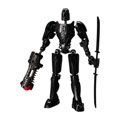 dewdat T13-Actionfigur Der Vierten Generation, 3D-gedruckte, Mehrgelenkige Bewegliche, Lucky13 Bewegliche Roboter- -Actionfiguren, PVC-Modell, Ganzkörper-Mobilroboter-Desktop-Dekoration von dewdat