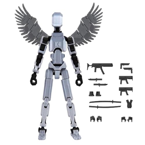 dewdat Titan 13 Actionfigur, T13 Actionfigur, 3D-gedruckte Bewegliche Actionfigur Mit Mehreren Gelenken, Schreibtischspielzeug Im Mechanischen Stil Für Erwachsene Und Kinder von dewdat