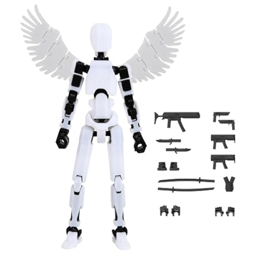dewdat Titan 13 Actionfigur, T13 Actionfigur, 3D-gedruckte Bewegliche Actionfigur Mit Mehreren Gelenken, Schreibtischspielzeug Im Mechanischen Stil Für Erwachsene Und Kinder von dewdat