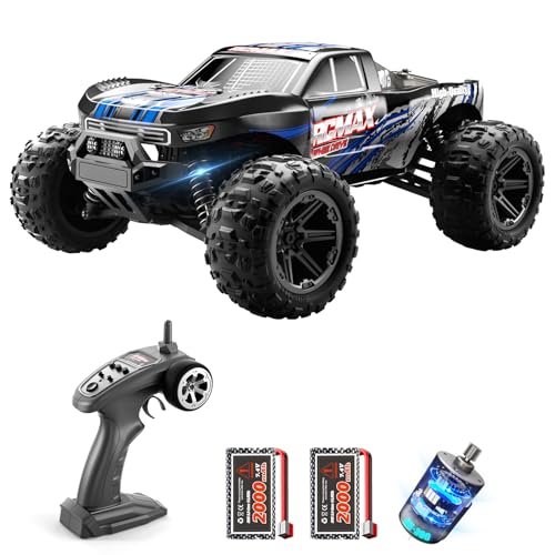 dexinco 1/14 Ferngesteuertes Auto, RC Auto,38 km/h Hochgeschwindigkeits, Wasserdichter 4x4 RC Monster Truck, 2000 mAh Akku, perfektes ferngesteuertes Modellauto für Teenager von dexinco