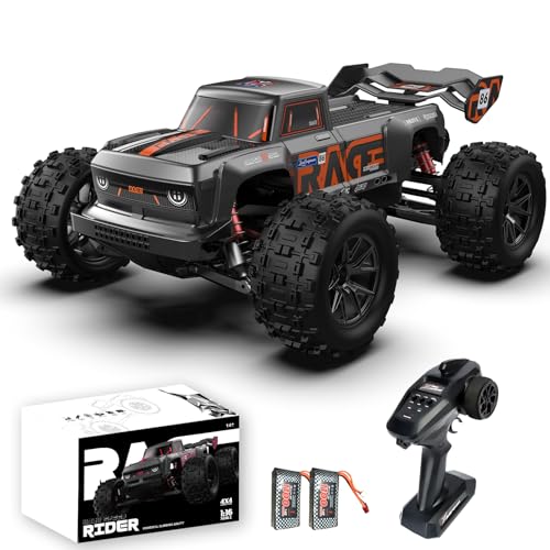 dexinco Ferngesteuertes Auto, 1:16 RC Auto, 4WD 40km/h Hobby Offroad Monster RC Truck, All Terrain Wasserdicht RTR RC Buggy, RC Crawler mit 2 Akku, Geländegängig Spielzeug LKW von dexinco