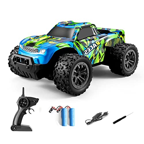 dexinco RC Auto 1/20 Maßstab, Ferngesteuertes Auto ab 3 4 5 6 7 8 9 Jahre, Hochgeschwindigkeits 20 km/h, RC Off-Road Truck RC Crawler mit 2,4GHz, 2 Akku, RC Spielzeugauto für Mädchen Jungen von dexinco