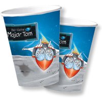 Major Tom, Pappbecher, Einwegbecher 200ml, 8er Pack von dh-konzept