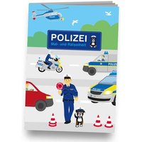 Mal-und Rätselheft "Polizei", DIN A6 von dh-konzept