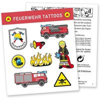 Tattoobogen "Feuerwehr" mit 8 Tattoos von dh-konzept