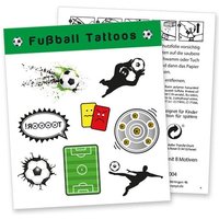 Tattoobogen "Fussball" mit 8 Tattoos von dh-konzept