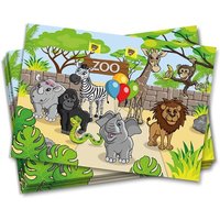 Zoo Platzdeckchen, Untersetzer, 8 Stk, 38cm x 27cm von dh-konzept